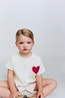 TEXTURED HEART POCKET SHIRT