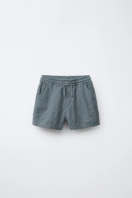 JACQUARD TEXTURE SHORTS