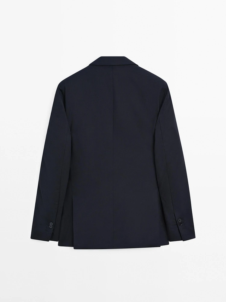 Veste de costume en laine mélangée