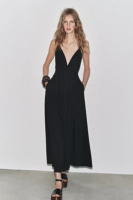 ZW COLLECTION LONG DRESS WITH TIES