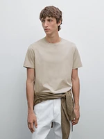 T-shirt en coton mélangé