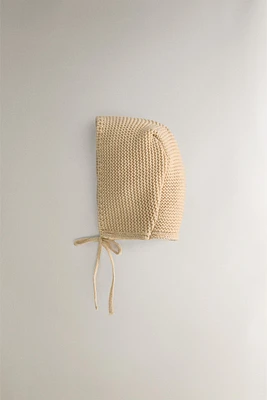 CHILDREN’S CHUNKY KNIT BONNET
