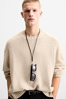 COMBINED TEXTURES SWEATER