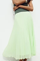 PLEATED MIDI SKIRT