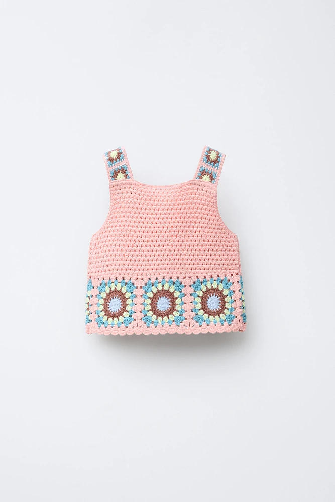 CROCHET KNIT TOP