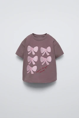 PRINTED SPARKLY T-SHIRT