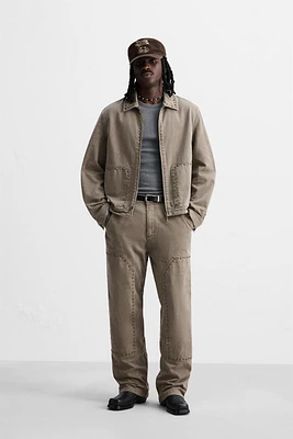 RELAXED FIT STUDDED PANTS