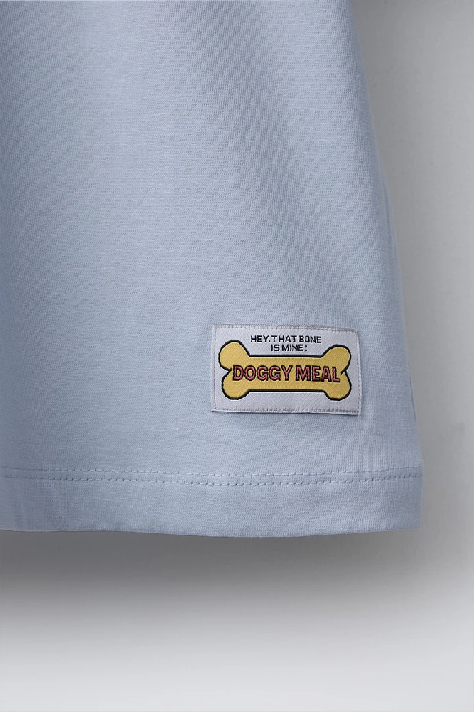 T-SHIRT À IMPRIMÉ CHIENS