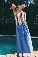 ZW COLLECTION POPLIN MIDI SKIRT