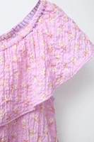 TEXTURED FLORAL SHIRT