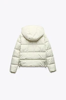 WATER AND WIND PROTECTION SHORT QUILTED ANORAK