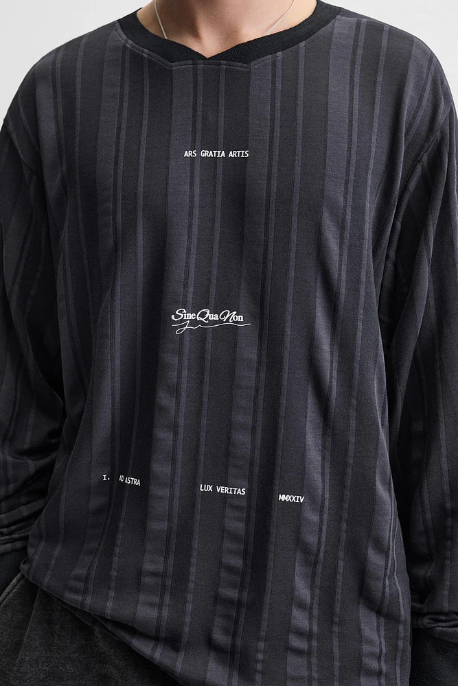 RETRO SOCCER TEXTURED SWEATSHIRT