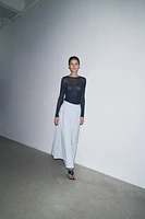FLARED BUTTON SKIRT ZARA WOMAN COLLECTION