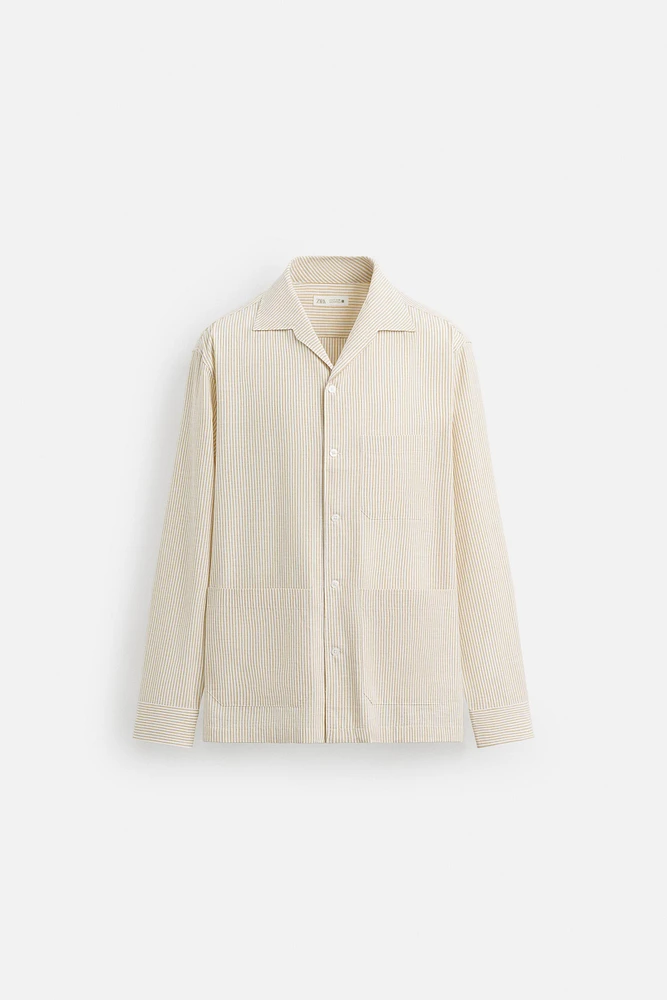 STRIPED OVERSHIRT