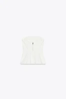 TOP BANDEAU DENIM TRF