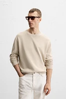 COTTON - LINEN BLEND SWEATER
