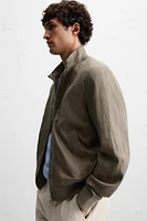 BLOUSON BOMBER 100 % LIN