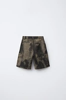SPOTTED PRINT SHORTS