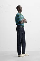 STRIPED JACQUARD T-SHIRT