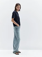 Short-sleeve T-shirt with back seam detail