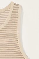 LIMITED EDITION STRIPED KNIT TANK TOP