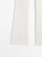 High-waist skinny flared jeans