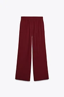 CREPE WIDE LEG PANTS