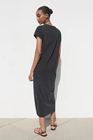 WASHED MIDI DRESS