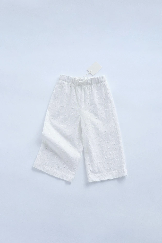 ZARA TIMELESS - PANTALON JUPE-CULOTTE BRODÉ SUISSE