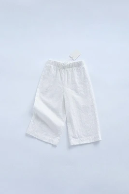 ZARA TIMELESS - PANTALON JUPE-CULOTTE BRODÉ SUISSE