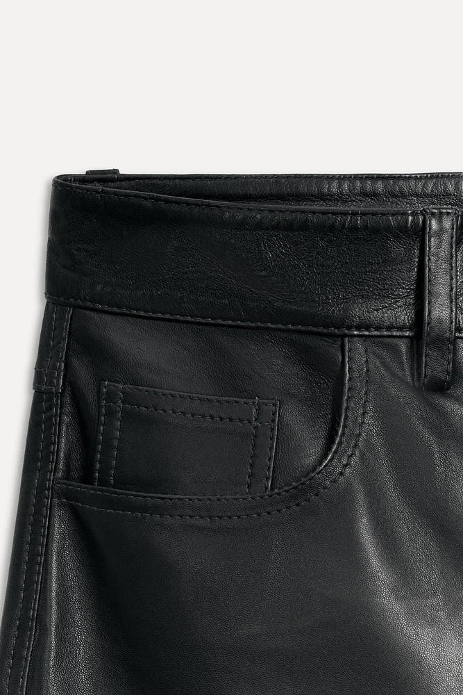 PANTALON DROIT EN CUIR 50E ANNIVERSAIRE