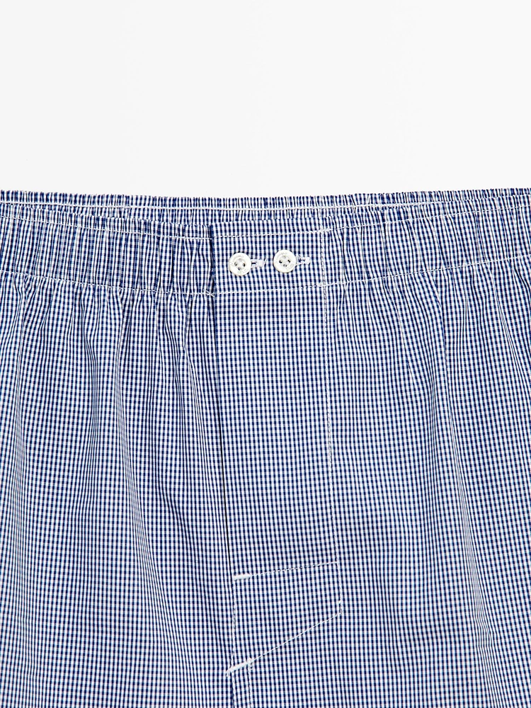 Gingham poplin boxers