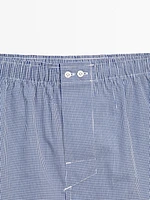 Gingham poplin boxers