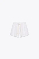 LINEN BLEND SHORTS ZW COLLECTION