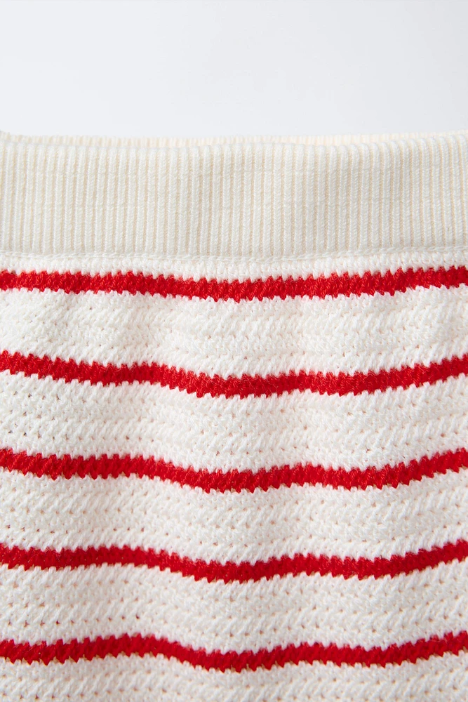 BLOOMER EN MAILLE À RAYURES