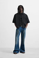 COTTON LINEN JACQUARD SHIRT