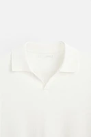 TEXTURED KNIT POLO