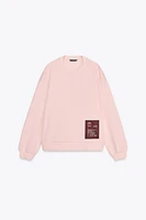 LABEL COTTON SWEATSHIRT