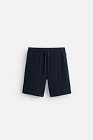 STRIPED JACQUARD SHORTS