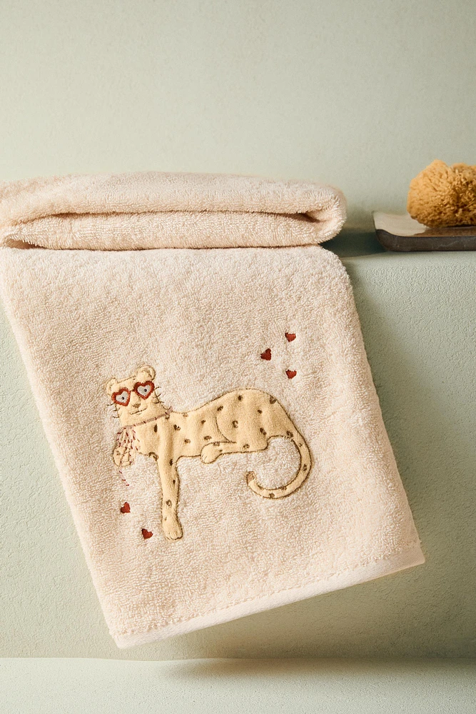 SERVIETTE DE BAIN ENFANT GUÉPARD