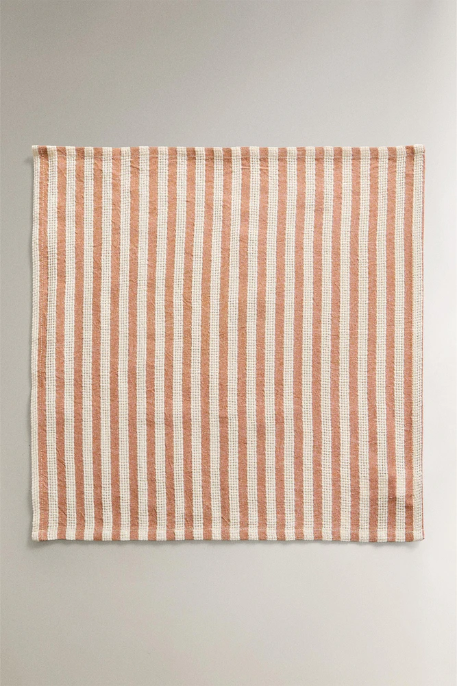 TEXTURED STRIPED NAPKINS (SET OF 2)