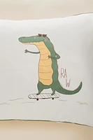 TAIE D’OREILLER ENFANT CROCODILE