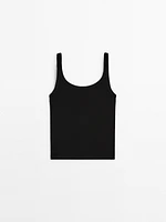 Cotton blend tank top