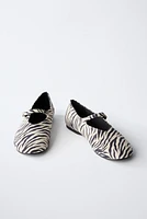 ANIMAL PRINT BALLET FLATS