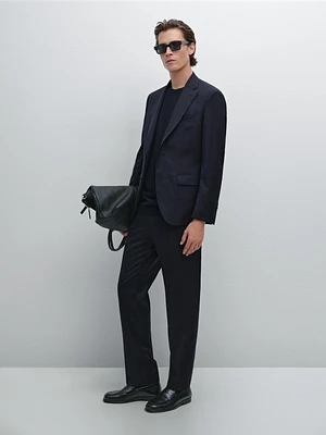 Veste de costume à rayures tennis en laine