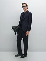Veste de costume à rayures tennis en laine