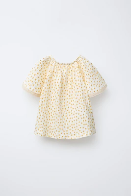 T-SHIRT IMPRIMÉ DENTELLE
