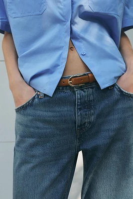 THIN LEATHER BELT