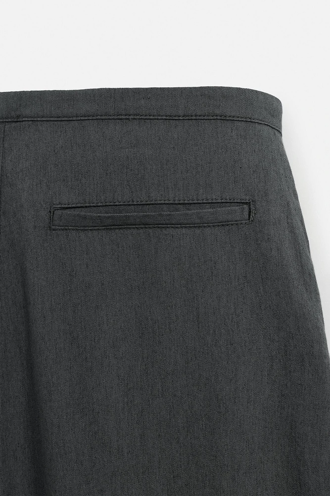 COTTON LINEN PANTS
