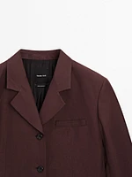 Blazer fluide lin